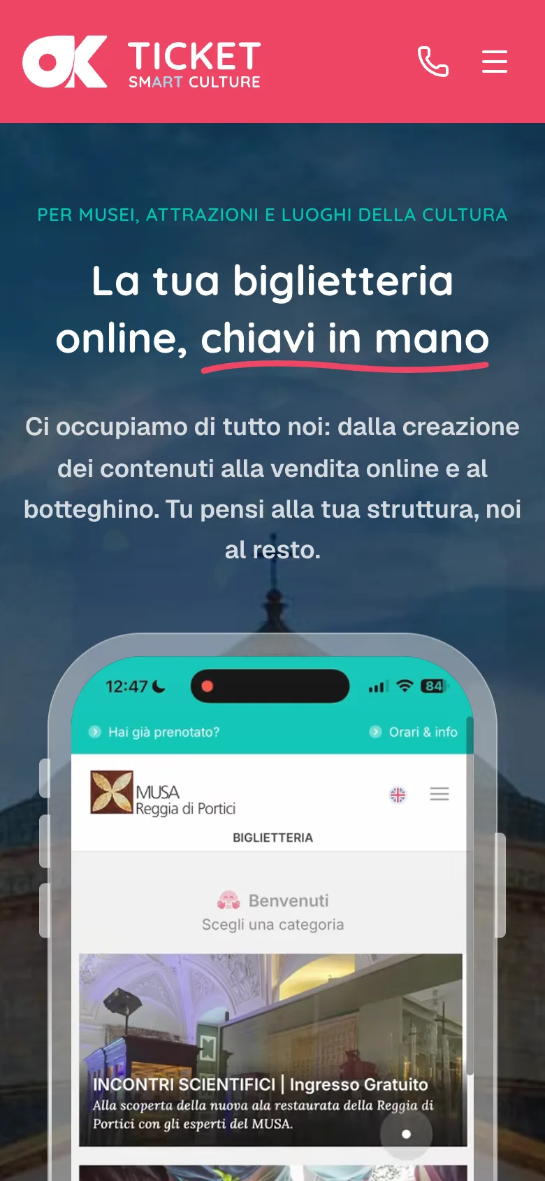 La versione definitiva vista da un telefono