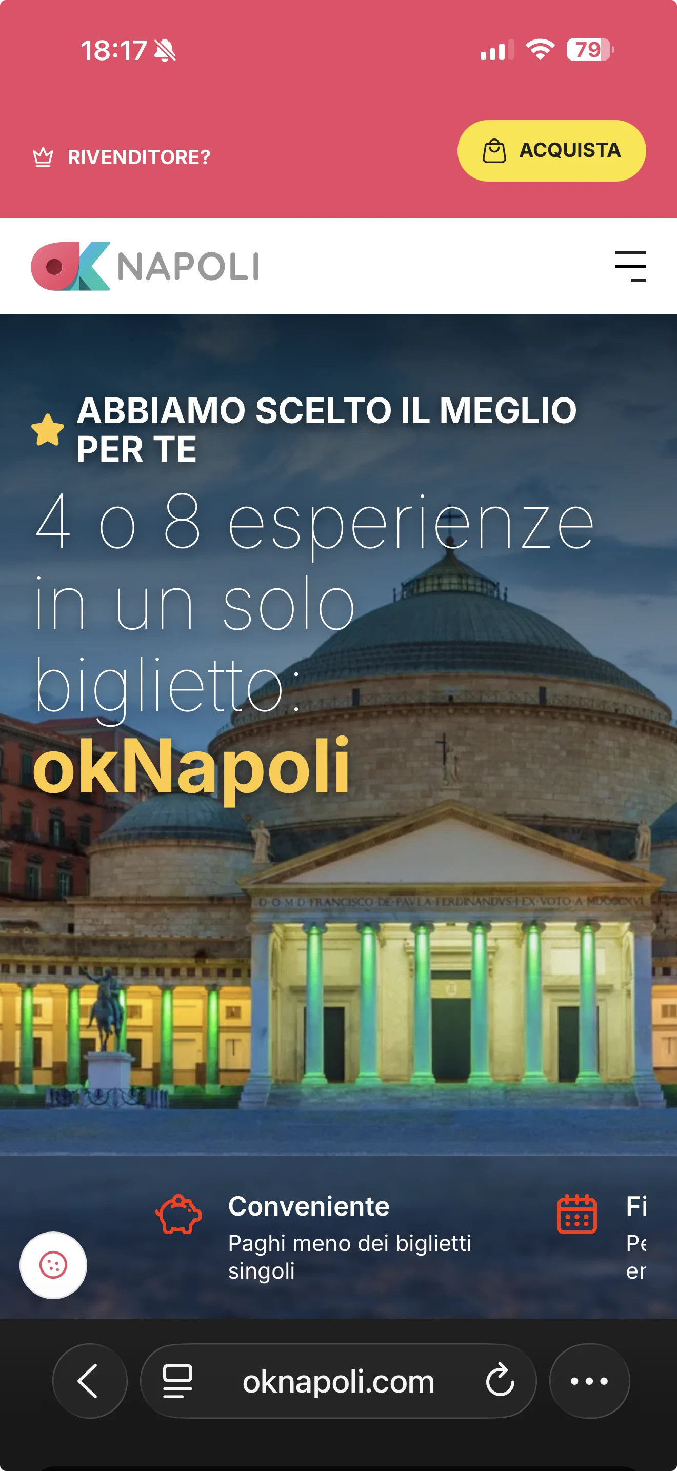 La nuova hero di okNapoli su mobile