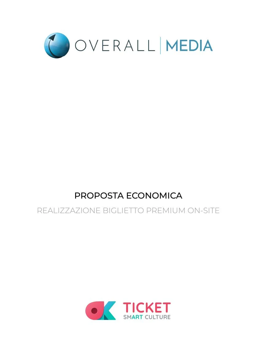 Premium tickets proposal cover