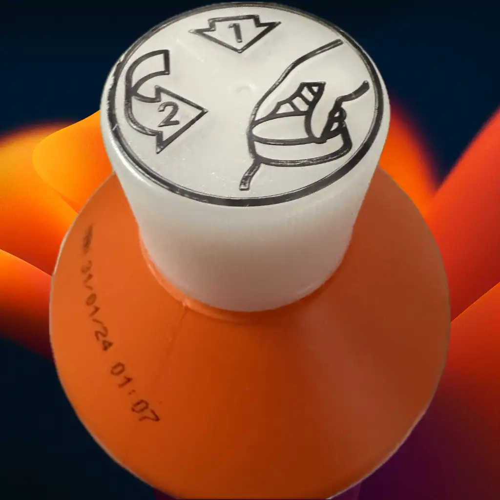Bottiglia con tappo di sicurezza a prova di bambino
